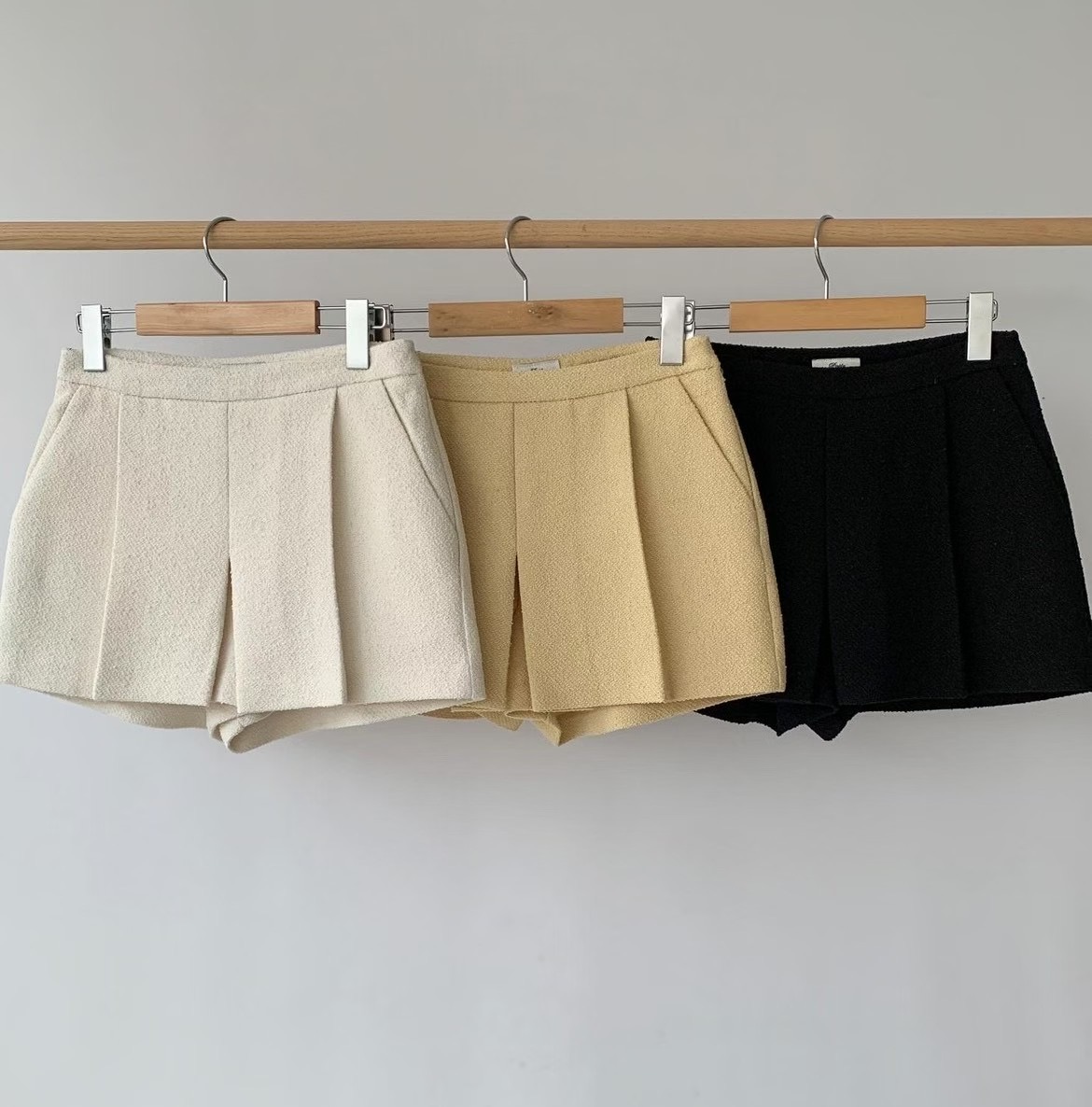 POETE-OT韓國直郵㊣女士新品25秋冬職業推薦熱賣休閑時尚短褲POETE短褲圖色3左三色
