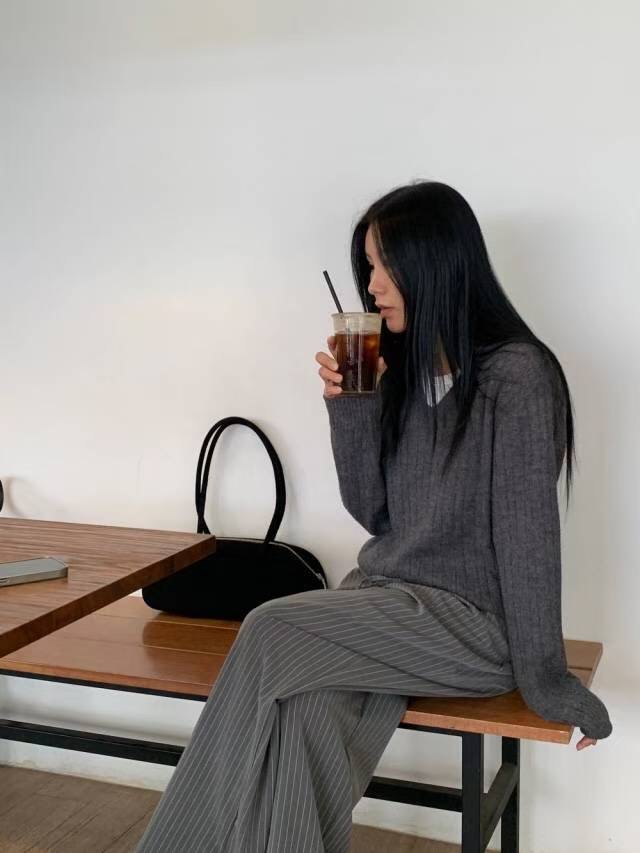 EP1. MATILDA韓國直郵㊣女裝新款熱賣時尚針織衫不含內搭EP1. MATILDA針織衫