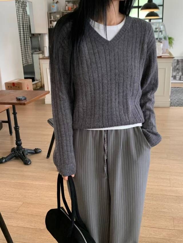 EP1. MATILDA韓國直郵㊣女裝新款熱賣時尚針織衫不含內搭EP1. MATILDA針織衫圖色3