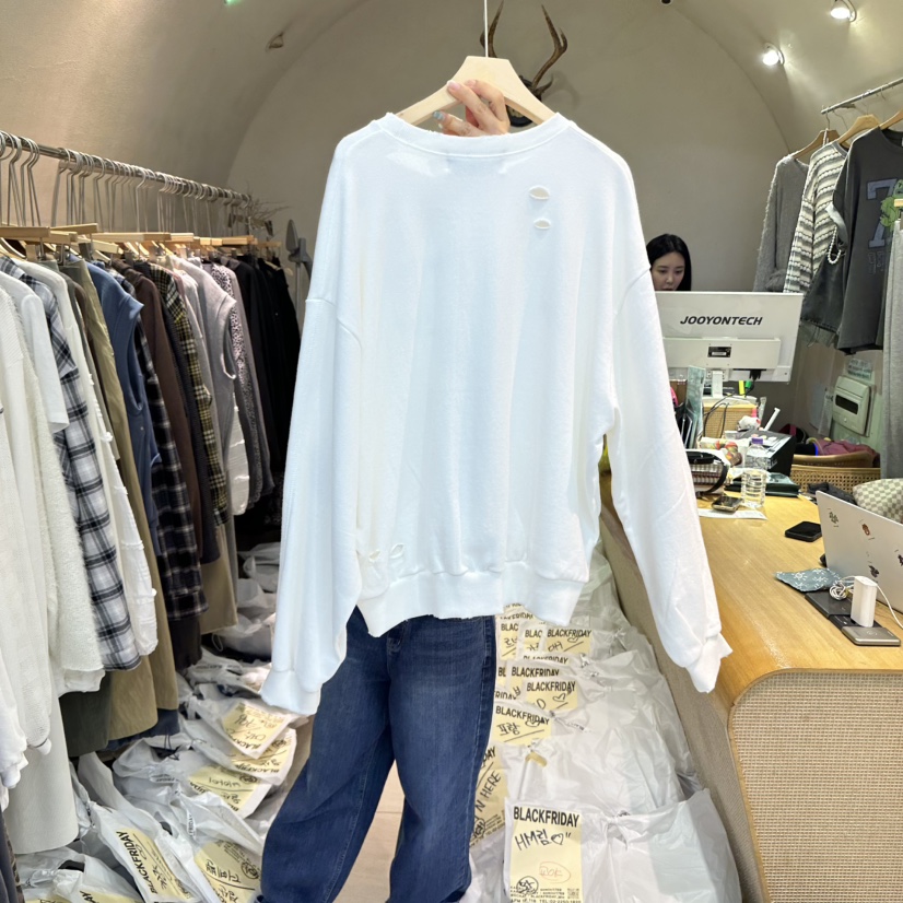 BLACKFRIDAY韓國代購㊣女士新品25秋冬熱賣時尚真品休閑衛衣BLACK FRIDAY衛衣