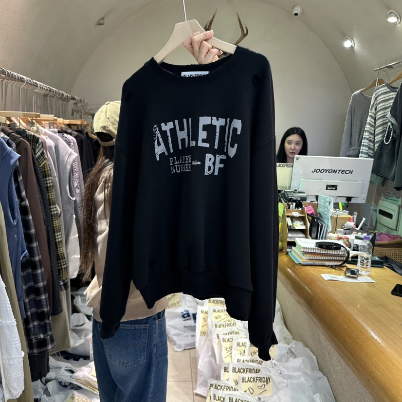 BLACKFRIDAY韓國代購㊣女士新品25秋冬熱賣時尚真品休閑衛衣BLACK FRIDAY衛衣圖色4