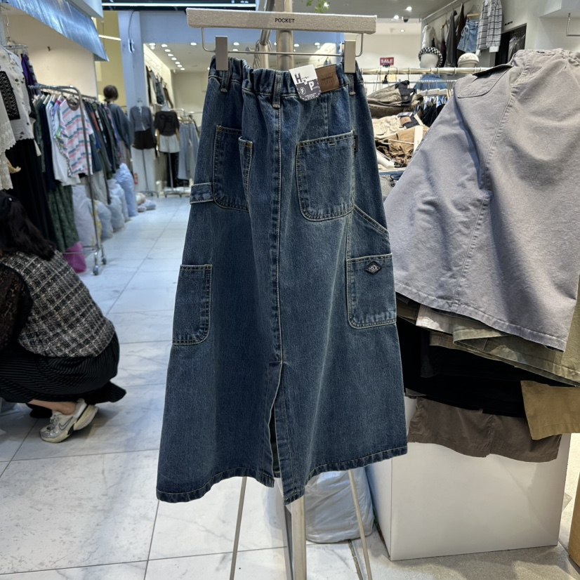 POCKET-Q韓國直郵㊣女士新款休閑人氣時尚熱賣推薦25秋冬長裙POCKET-Q長裙