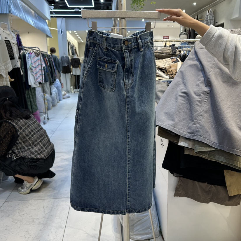 POCKET-Q韓國直郵㊣女士新款休閑人氣時尚熱賣推薦25秋冬長裙POCKET-Q長裙