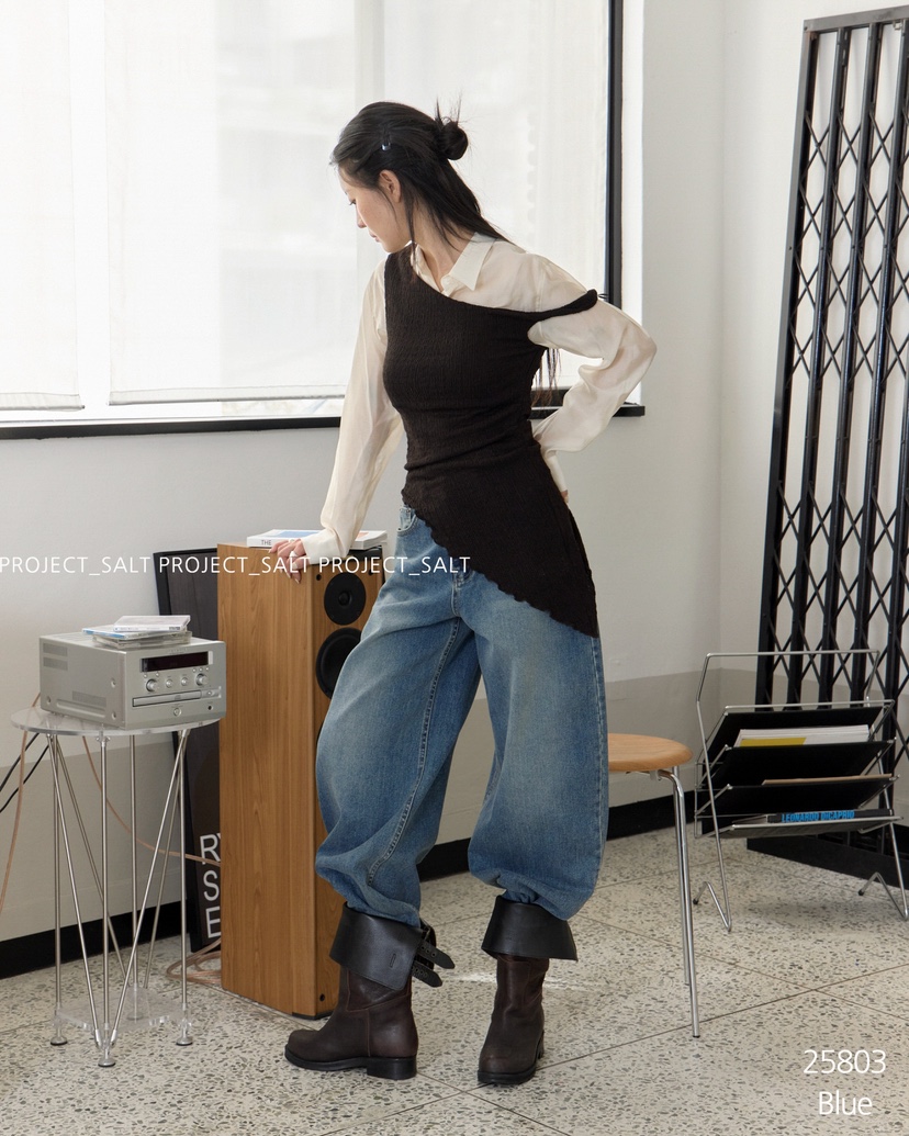 PROJECT SALT東大門㊣代購女裝新品熱賣牛仔褲PROJECTSALT牛仔褲
