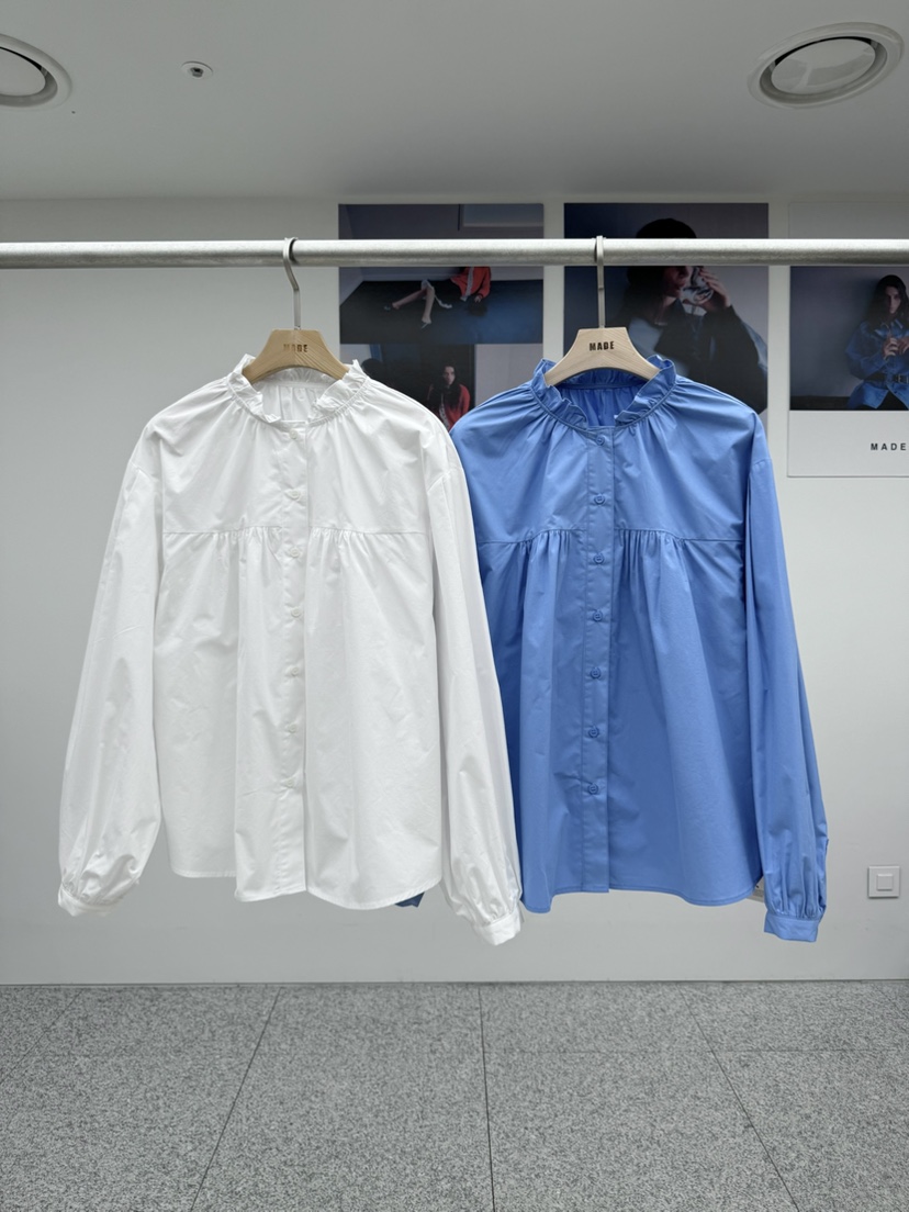 MADE-P韓國代購㊣女士新品推薦時尚25秋冬人氣真品襯衫蕾絲衫MADE-P襯衫/蕾絲衫
