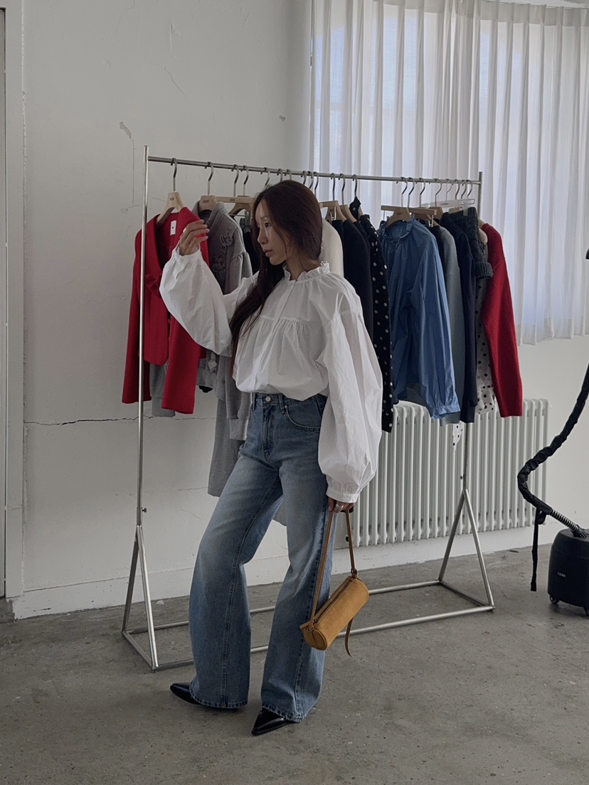 MADE-P韓國代購㊣女士新品推薦時尚25秋冬人氣真品襯衫蕾絲衫MADE-P襯衫/蕾絲衫