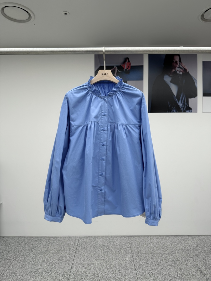 MADE-P韓國代購㊣女士新品推薦時尚25秋冬人氣真品襯衫蕾絲衫MADE-P襯衫/蕾絲衫