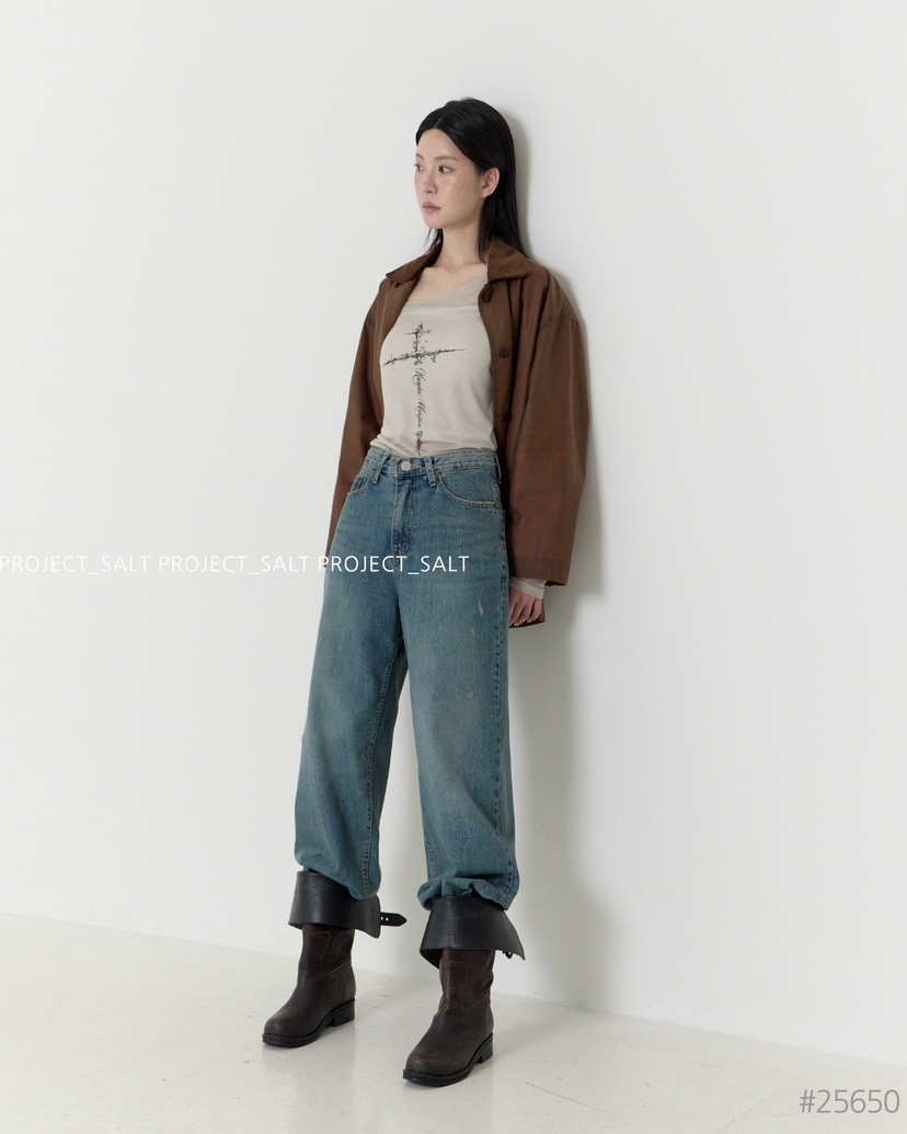 PROJECT SALT東大門㊣直郵女士新品熱賣牛仔褲PROJECTSALT牛仔褲