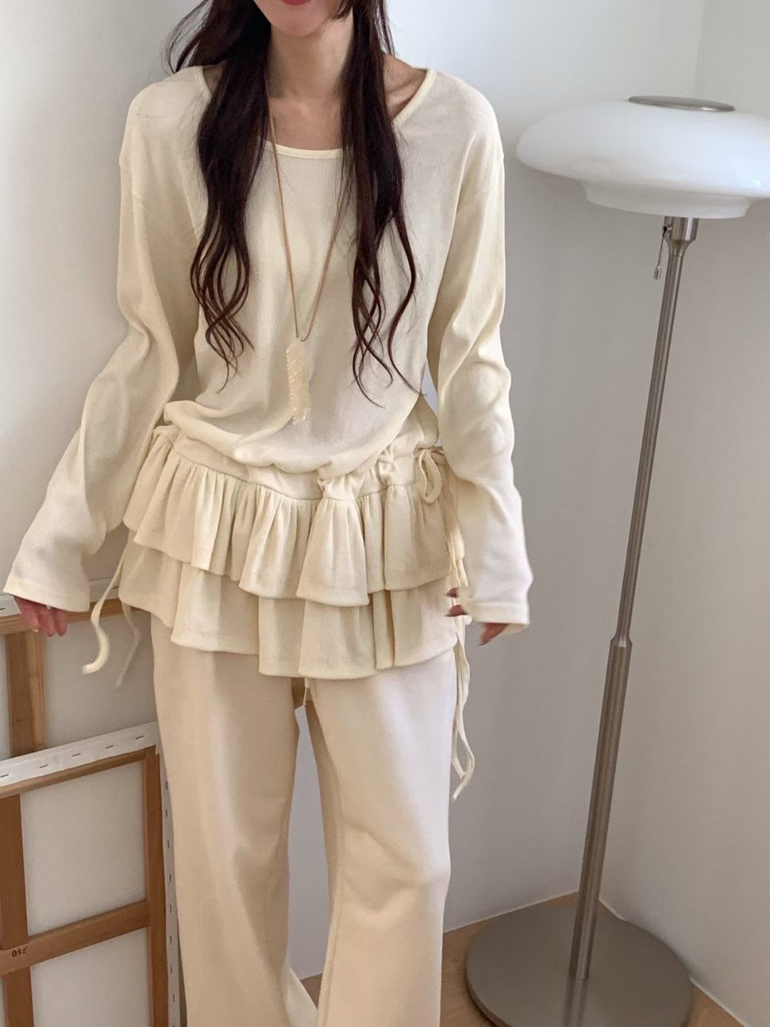 EP1. MATILDA東大門㊣實拍女裝新品休閑推薦職業25秋冬長袖T恤EP1. MATILDA長袖T恤