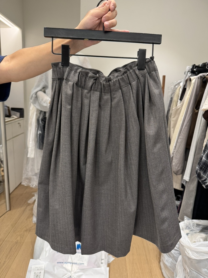 BIEN GARDER東大門㊣代購女士新品25秋冬半身裙中短裙人字形BIEN GARDER半身裙/中短裙