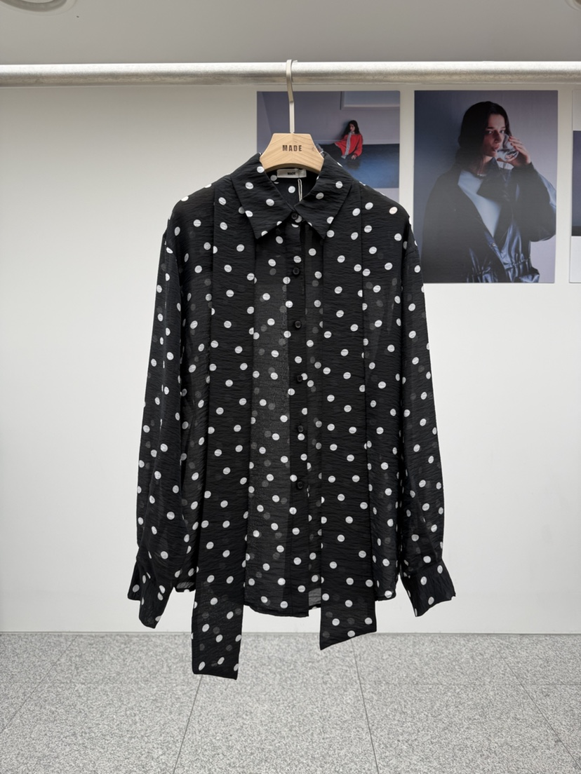 MADE-P東大門㊣直郵女士新款人氣休閑熱賣真品25秋冬襯衫蕾絲衫MADE-P襯衫/蕾絲衫