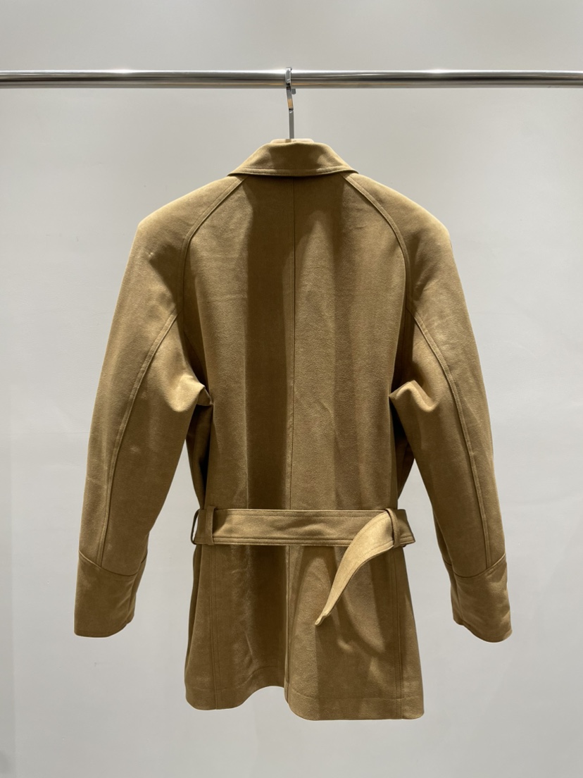 STAGE東大門㊣直郵女士新品25秋冬人氣熱賣夾克含腰帶絨面革STAGE夾克