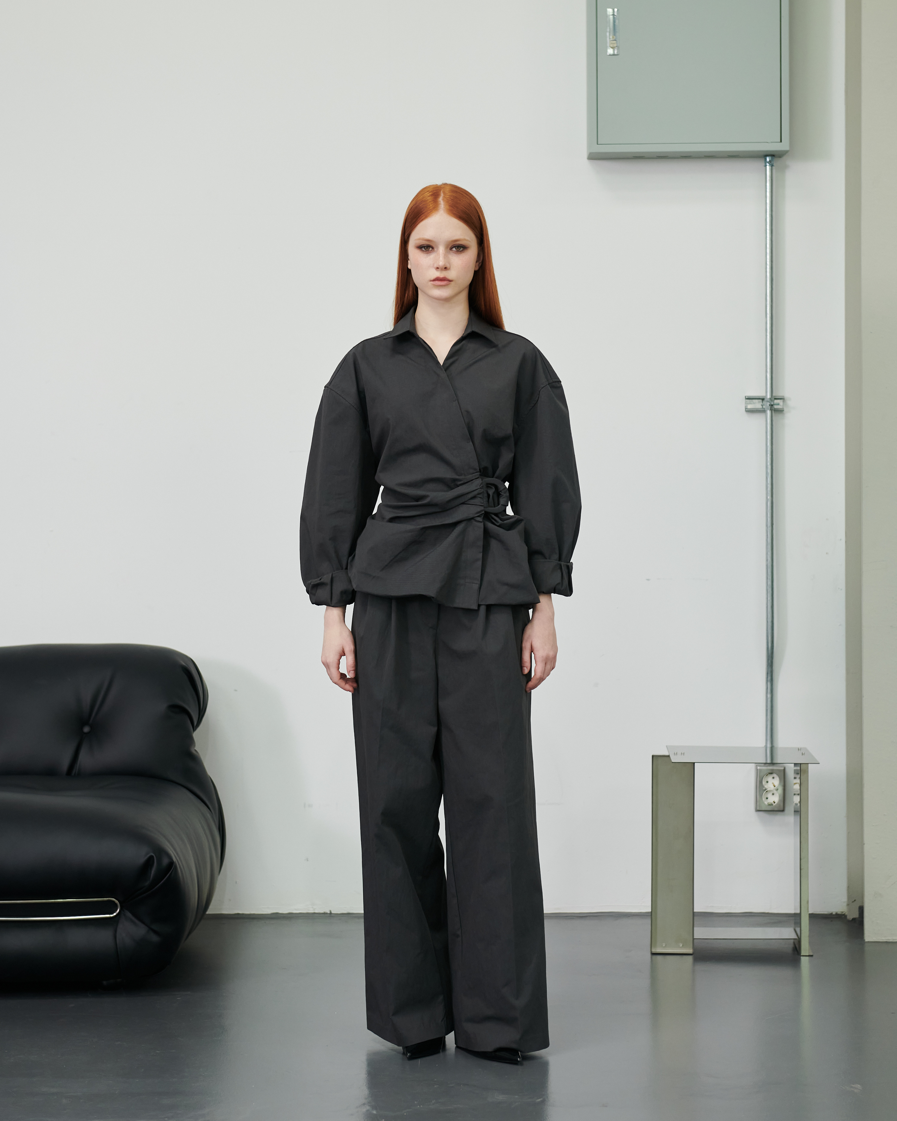 STAGE東大門㊣代購女士新款推薦熱賣時尚人氣25秋冬休閑褲羅紋STAGE休閑褲