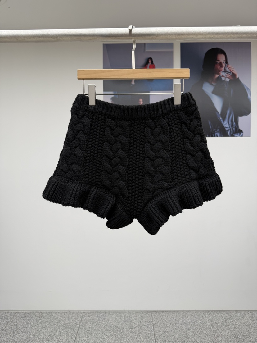 MADE-P東大門㊣代購女士新品25秋冬時尚人氣熱賣休閑短褲羊毛MADE-P短褲