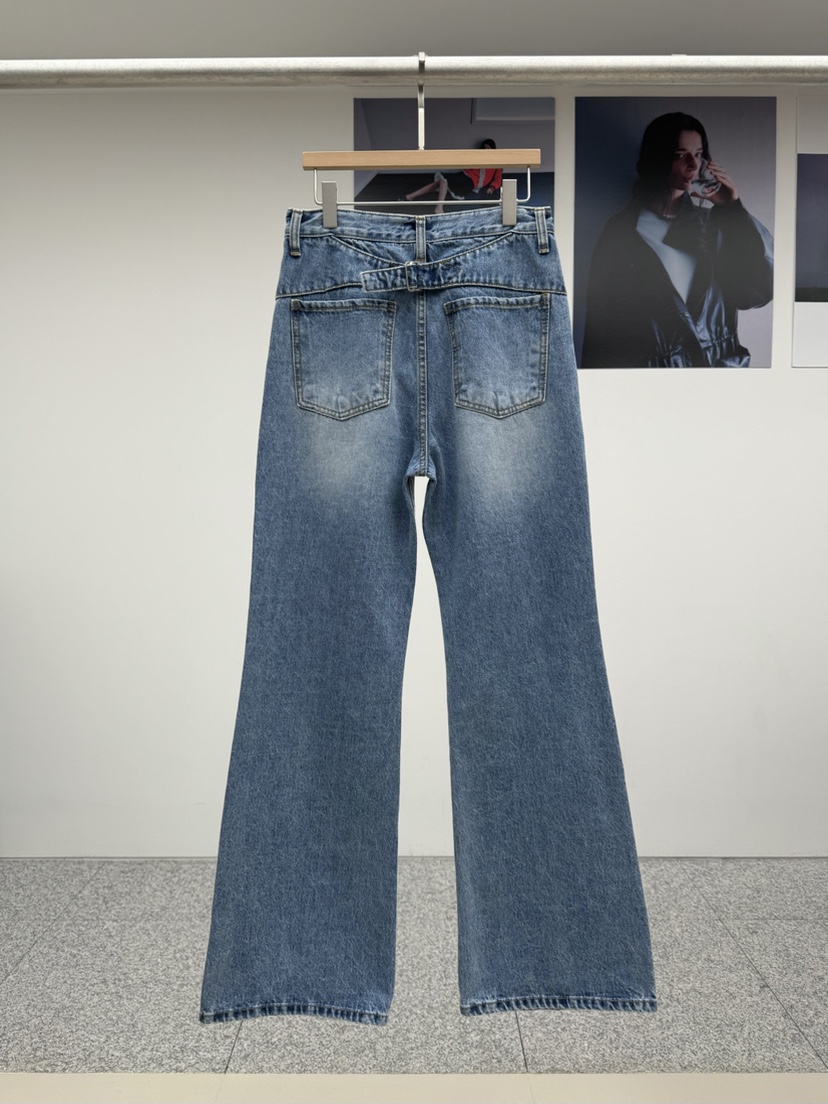 MADE-P東大門㊣代購女裝新品人氣休閑熱賣職業真品25秋冬牛仔褲MADE-P牛仔褲
