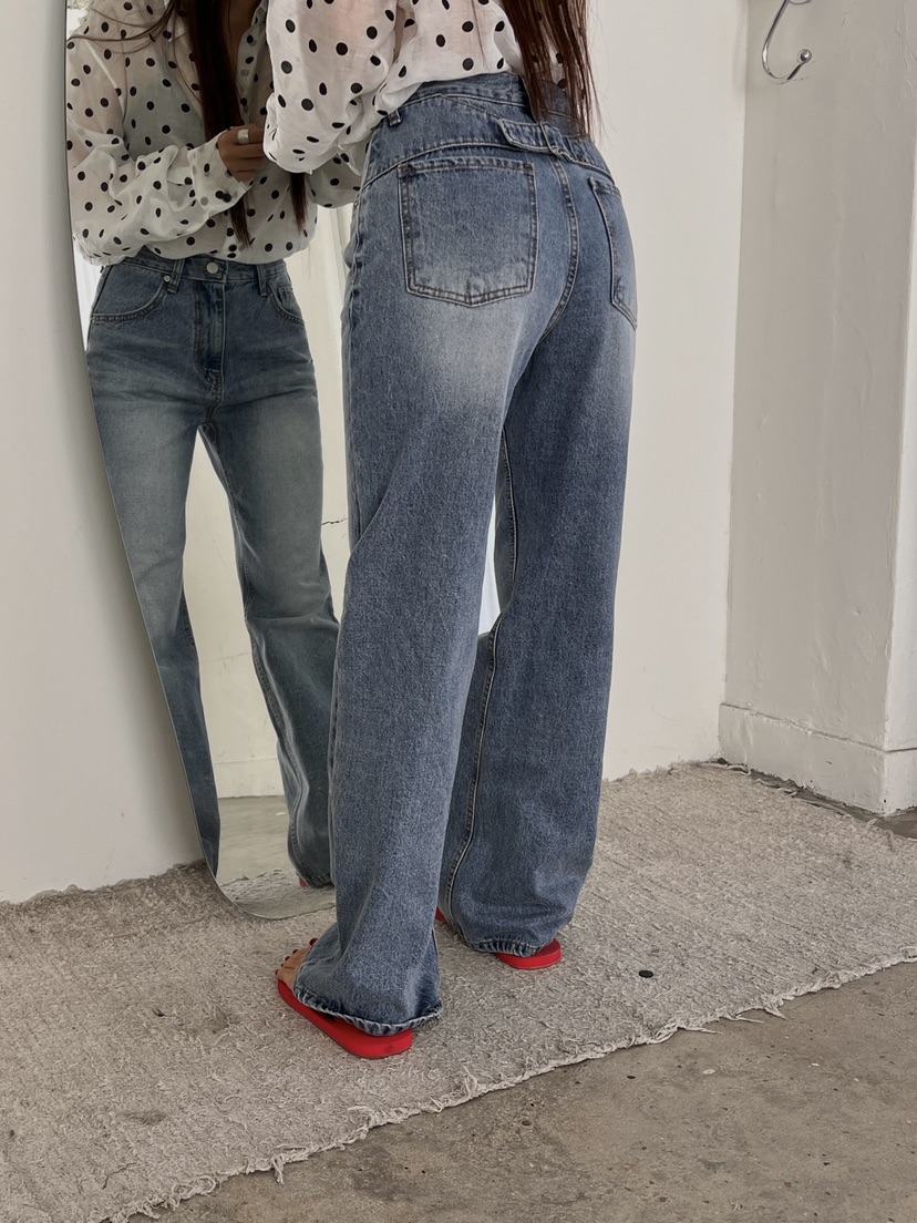 MADE-P東大門㊣代購女裝新品人氣休閑熱賣職業真品25秋冬牛仔褲MADE-P牛仔褲