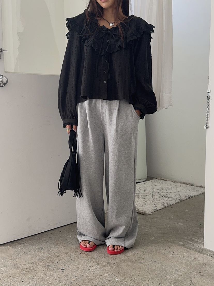 MADE-P東大門㊣實拍女士新品時尚25秋冬推薦休閑襯衫蕾絲衫MADE-P襯衫/蕾絲衫