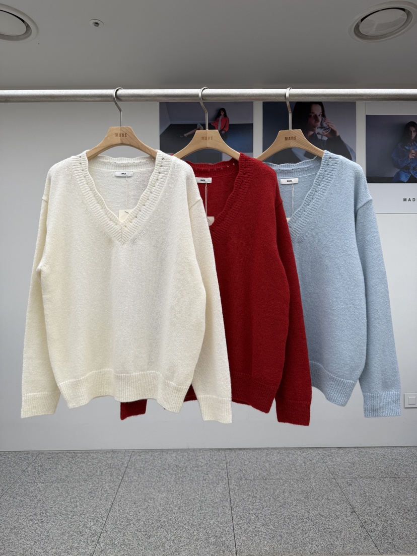 MADE-P韓國代購㊣女士新品職業休閑推薦人氣真品25秋冬針織衫MADE-P針織衫