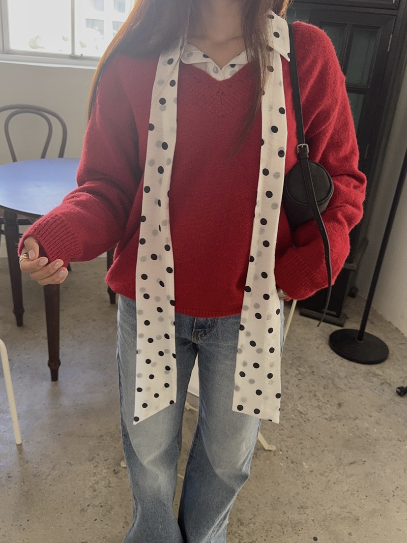 MADE-P韓國代購㊣女士新品職業休閑推薦人氣真品25秋冬針織衫MADE-P針織衫