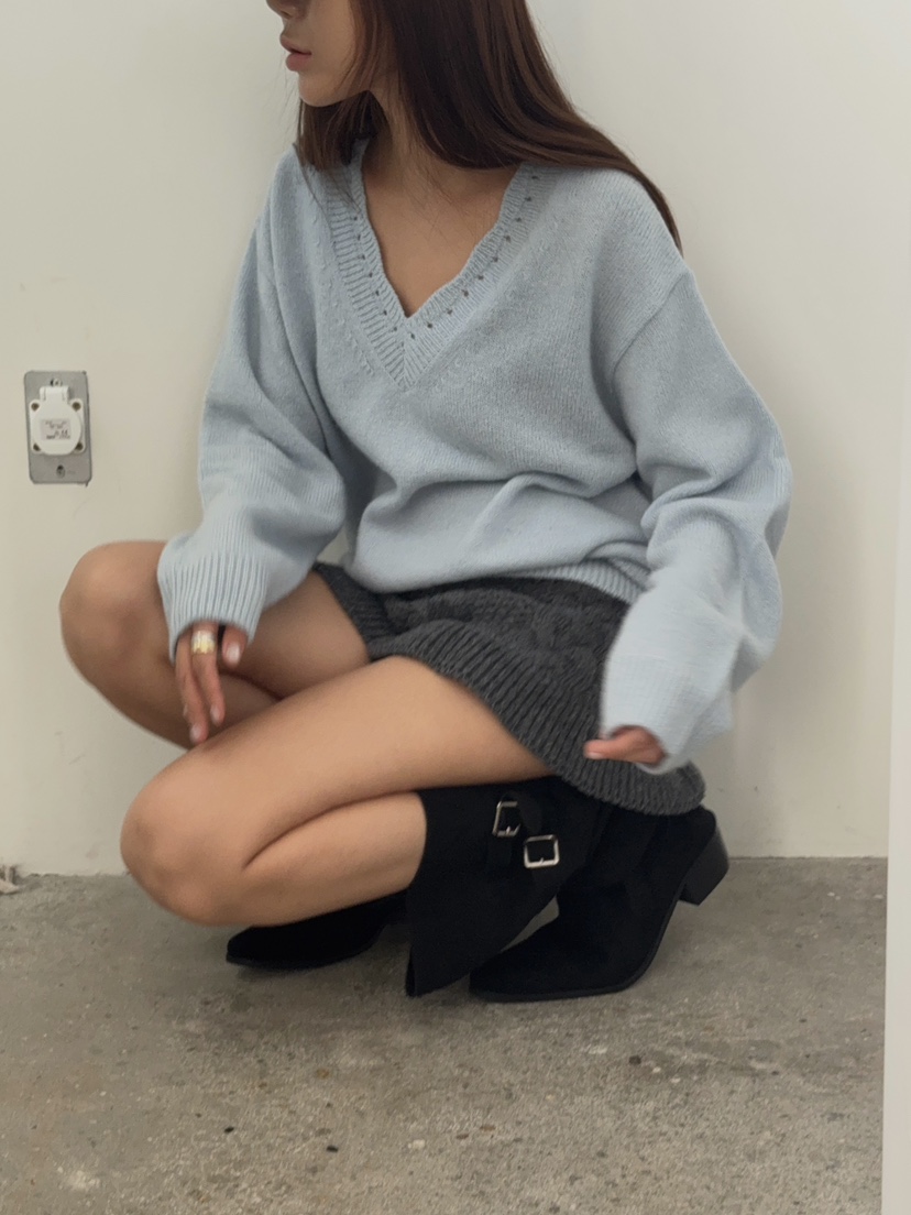 MADE-P韓國代購㊣女士新品職業休閑推薦人氣真品25秋冬針織衫MADE-P針織衫