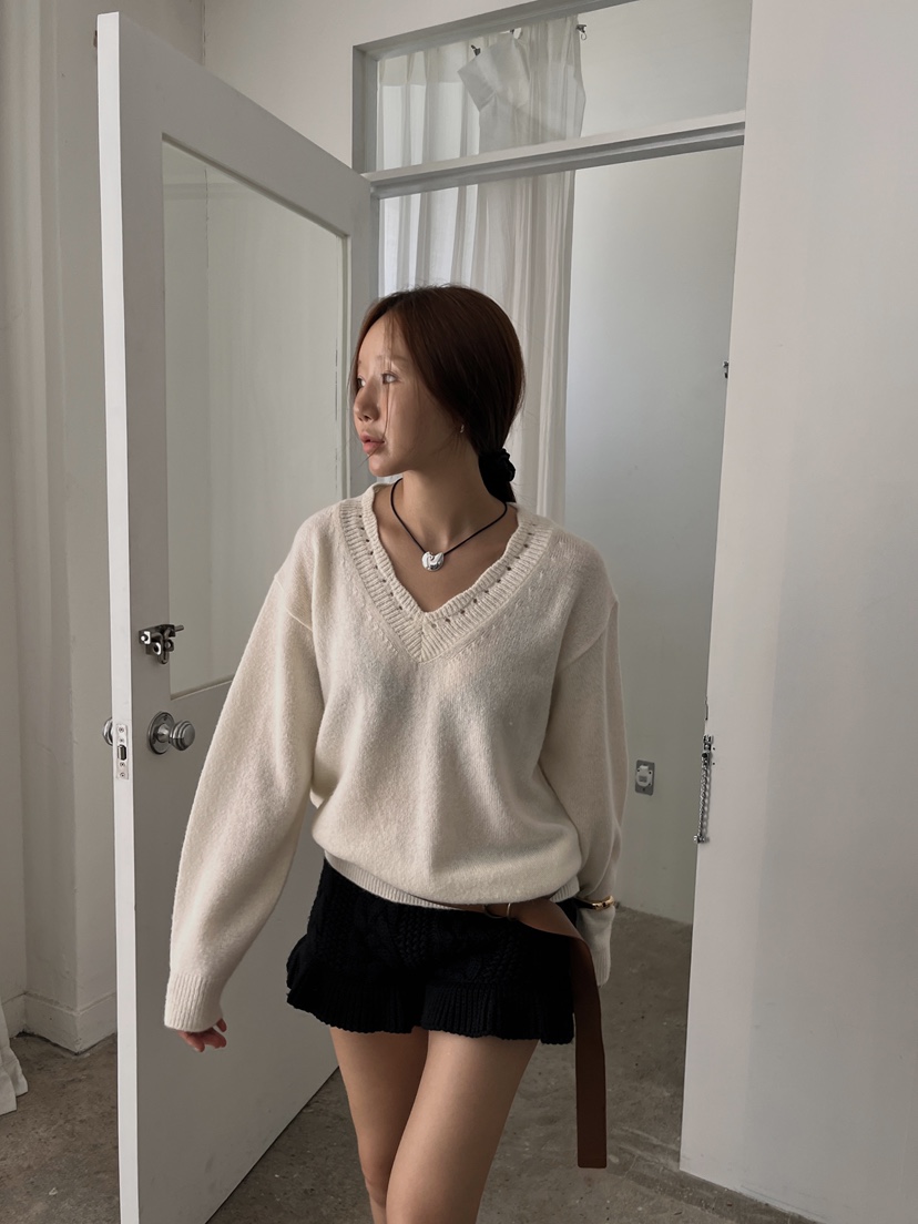 MADE-P韓國代購㊣女士新品職業休閑推薦人氣真品25秋冬針織衫MADE-P針織衫