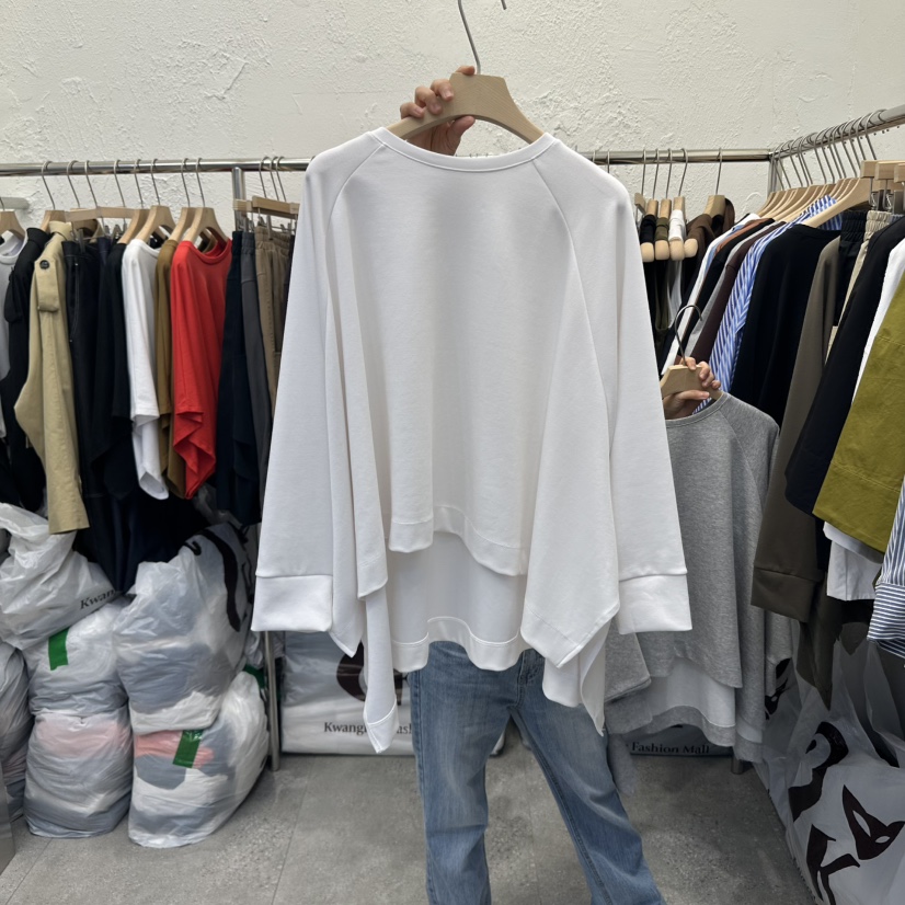 DA YLOG韓國直郵㊣女士新品真品休閑人氣時尚長袖T恤荷葉邊DA YLOG長袖T恤
