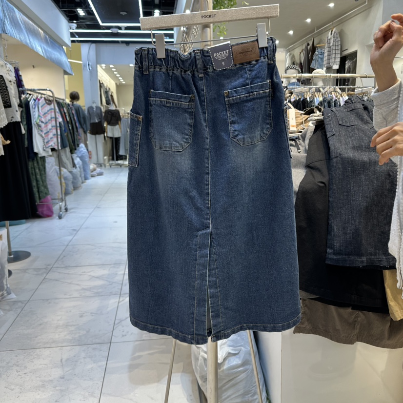 POCKET-Q東大門㊣實拍女裝新品真品25秋冬休閑人氣推薦長裙POCKET-Q長裙