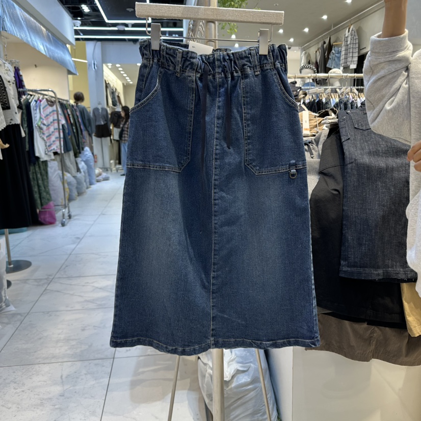 POCKET-Q東大門㊣實拍女裝新品真品25秋冬休閑人氣推薦長裙POCKET-Q長裙
