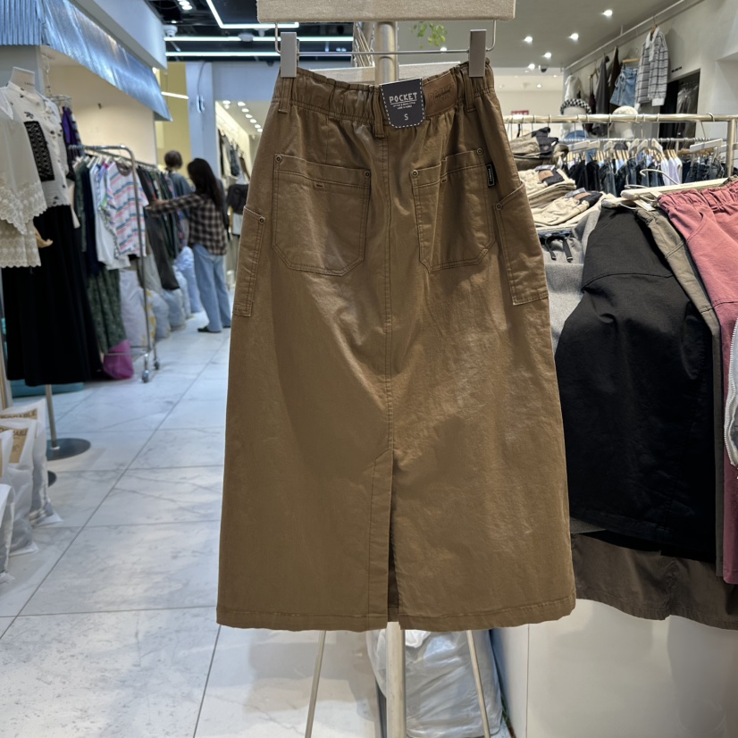 POCKET-Q東大門㊣實拍女裝新品職業25秋冬推薦熱賣休閑長裙POCKET-Q長裙