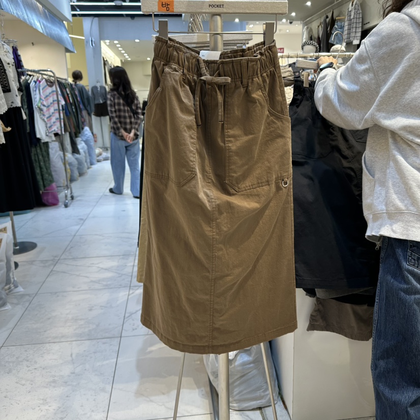 POCKET-Q東大門㊣實拍女裝新品職業25秋冬推薦熱賣休閑長裙POCKET-Q長裙圖色4
