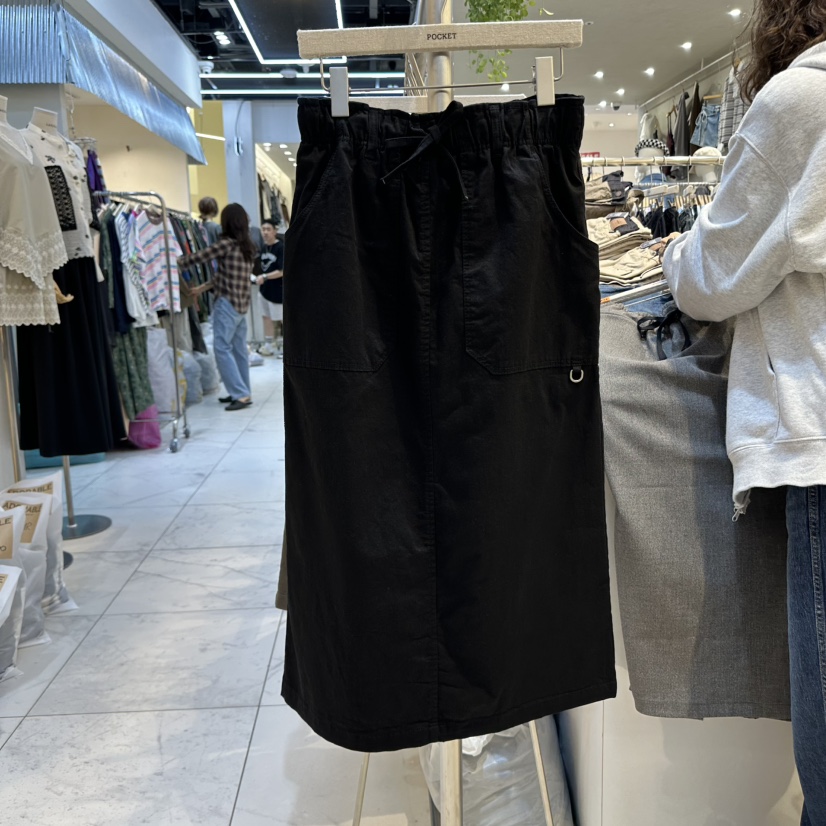 POCKET-Q東大門㊣實拍女裝新品職業25秋冬推薦熱賣休閑長裙POCKET-Q長裙圖色5