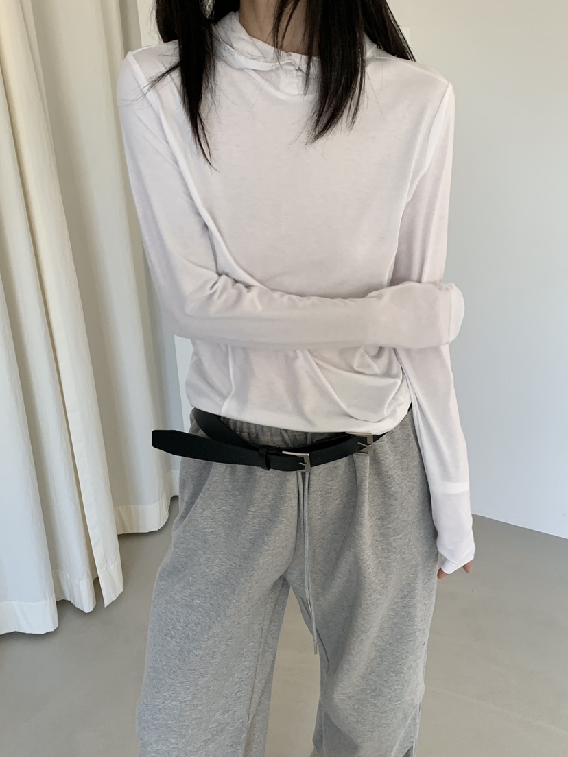 MONDAYMORING東大門㊣實拍女士新款職業時尚休閑長袖T恤連帽衫MONDAYMORING長袖T恤