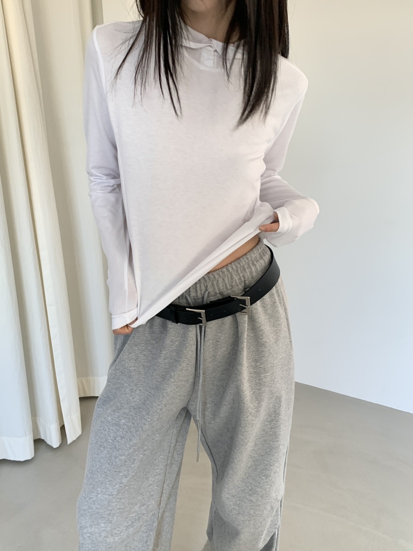 MONDAYMORING東大門㊣實拍女士新款職業時尚休閑長袖T恤連帽衫MONDAYMORING長袖T恤