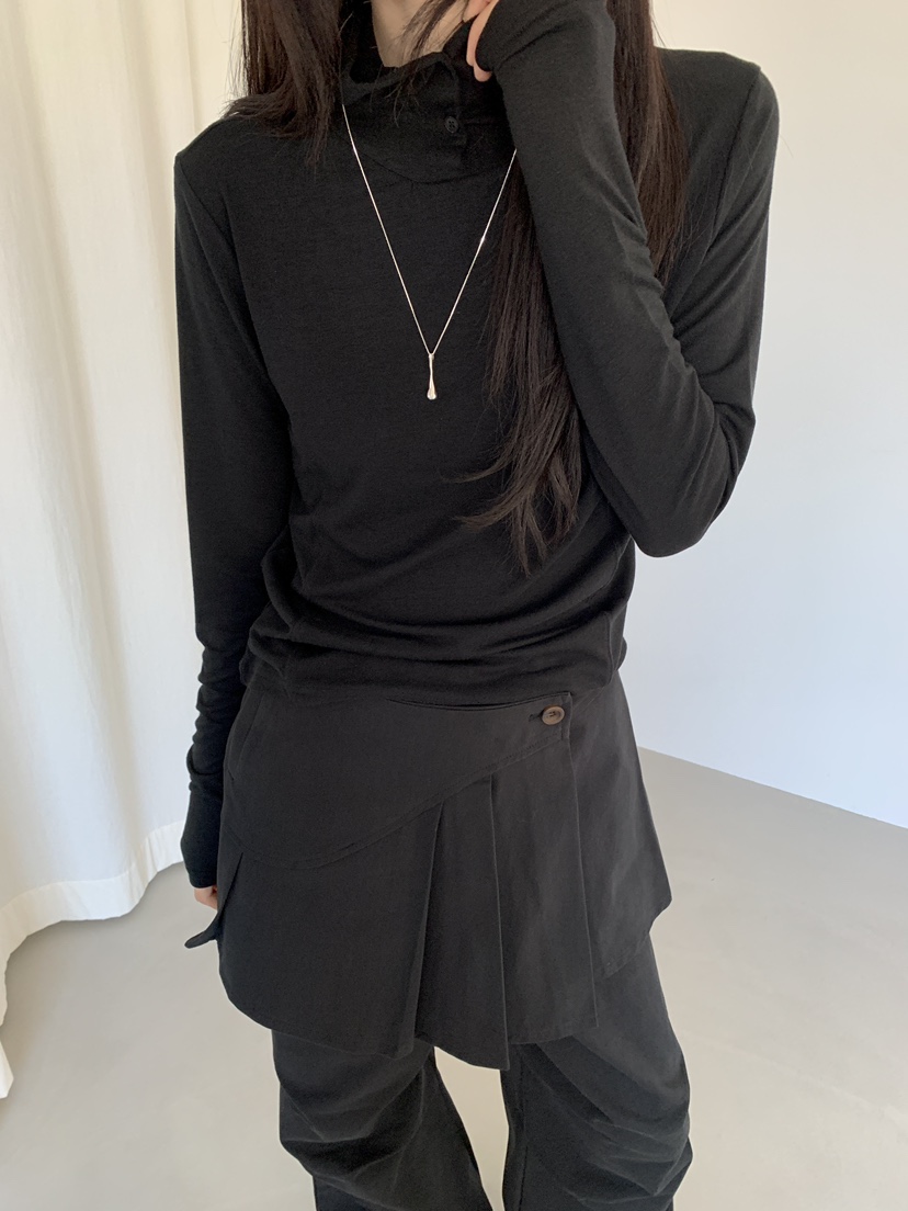 MONDAYMORING東大門㊣實拍女士新款職業時尚休閑長袖T恤連帽衫MONDAYMORING長袖T恤