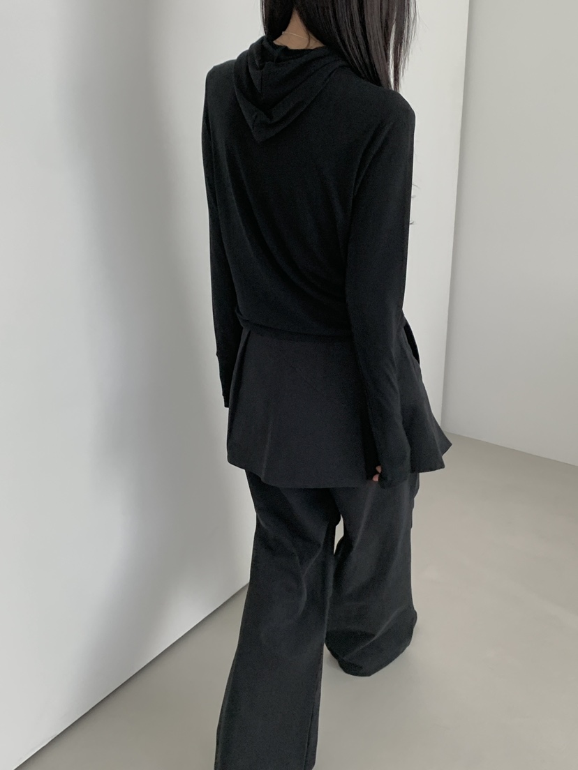 MONDAYMORING東大門㊣實拍女士新款職業時尚休閑長袖T恤連帽衫MONDAYMORING長袖T恤