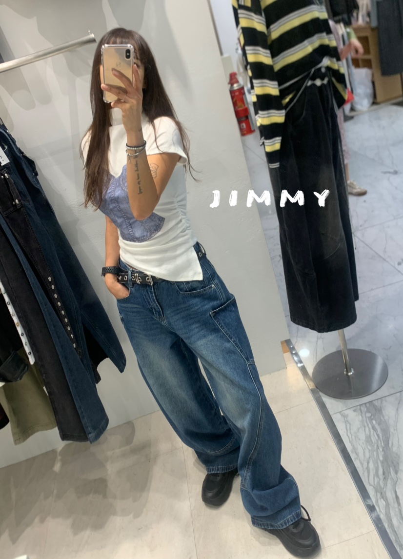 JIMMY東大門㊣實拍女士新款職業推薦人氣時尚熱賣休閑真品T恤JIMMY/REMAKET恤