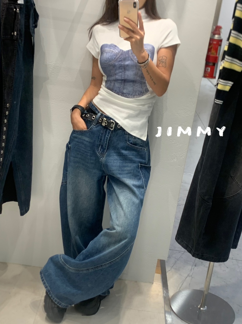 JIMMY東大門㊣實拍女士新款職業推薦人氣時尚熱賣休閑真品T恤JIMMY/REMAKET恤