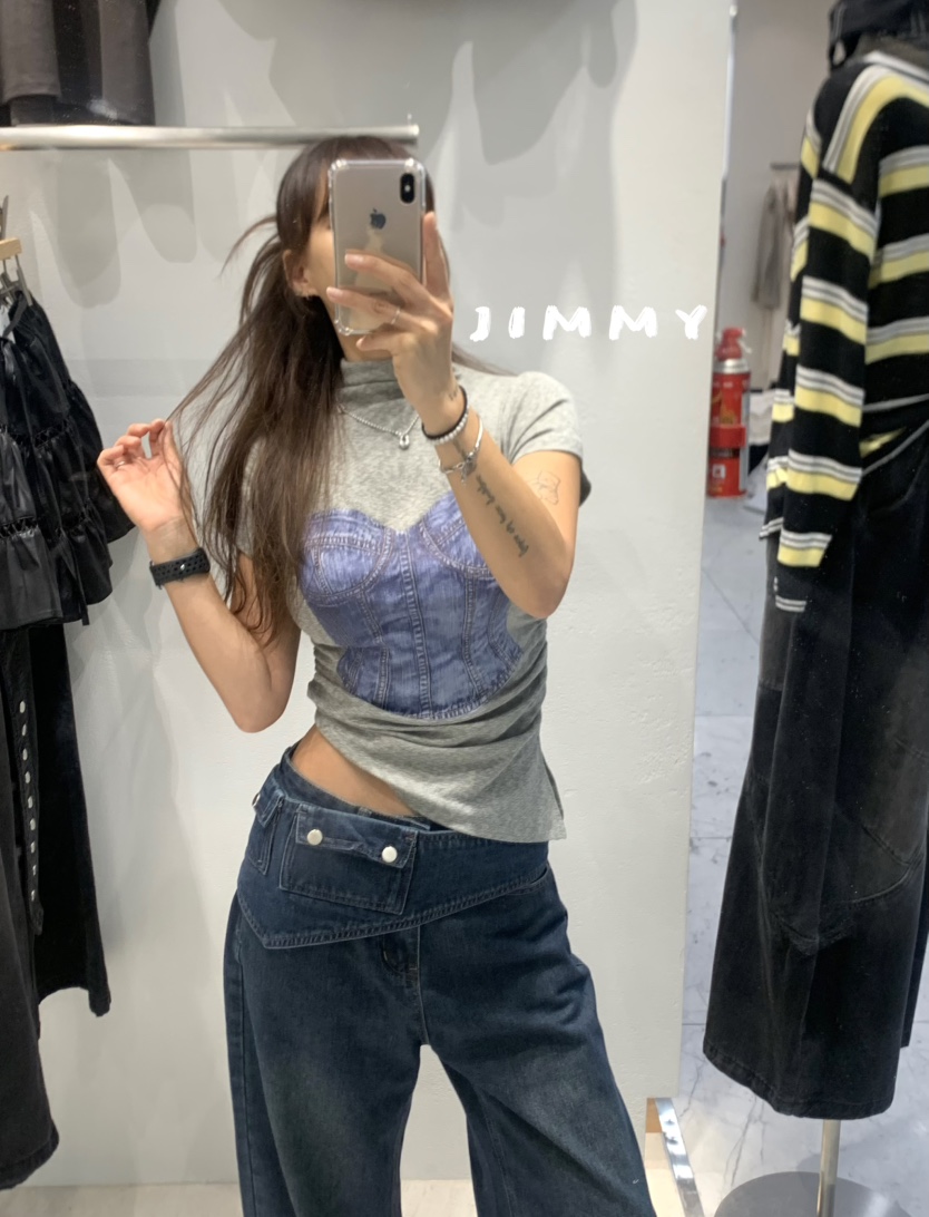 JIMMY東大門㊣實拍女士新款職業推薦人氣時尚熱賣休閑真品T恤JIMMY/REMAKET恤