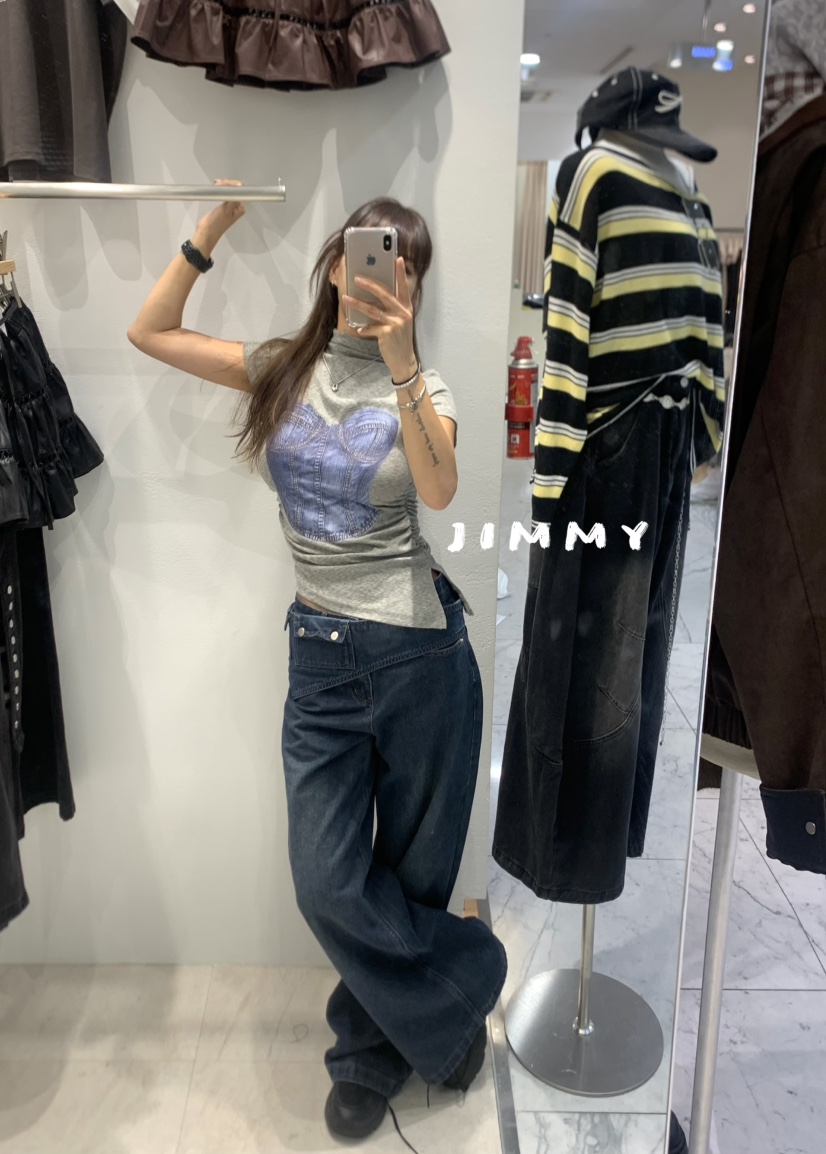 JIMMY東大門㊣實拍女士新款職業推薦人氣時尚熱賣休閑真品T恤JIMMY/REMAKET恤