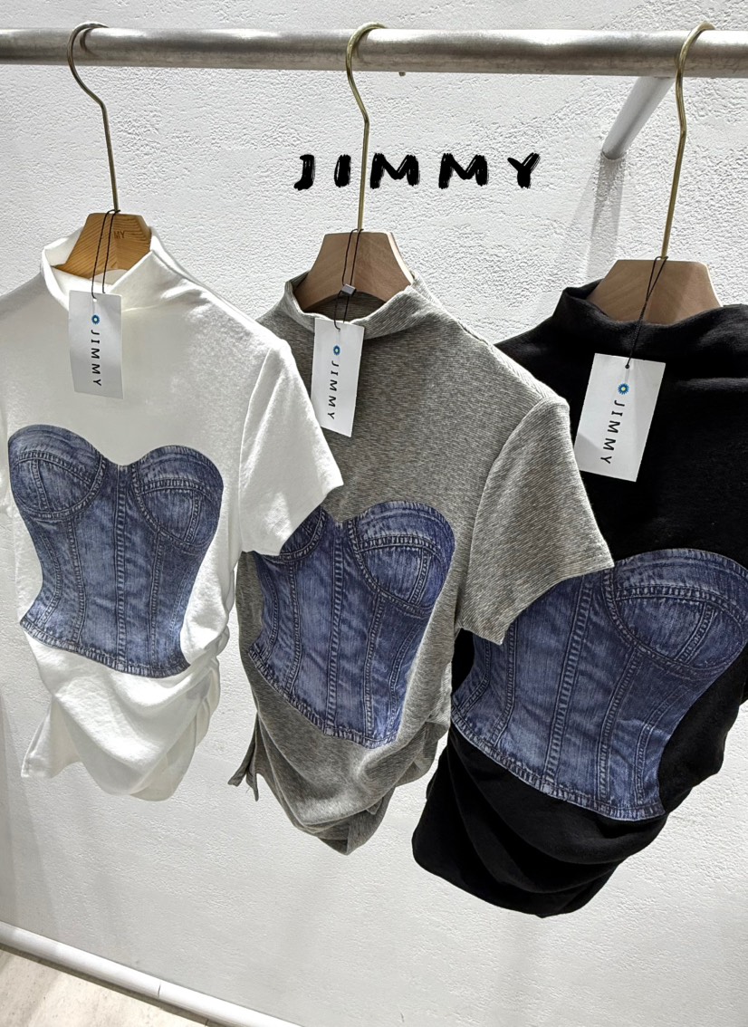 JIMMY東大門㊣實拍女士新款職業推薦人氣時尚熱賣休閑真品T恤JIMMY/REMAKET恤