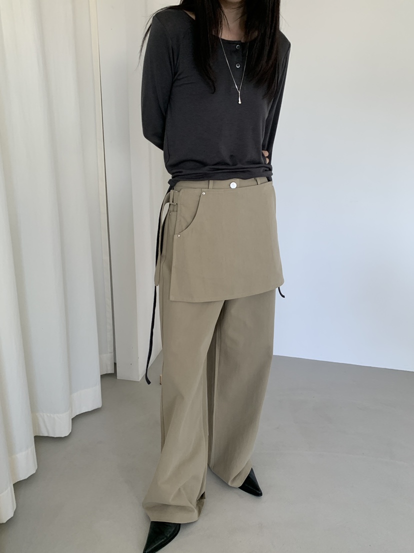 MONDAYMORING韓國代購㊣女士新品推薦人氣真品熱賣25秋冬裙褲MONDAYMORING裙褲