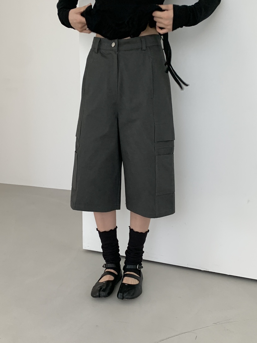 MONDAYMORING韓國代購㊣女士新品時尚25秋冬推薦熱賣真品短褲MONDAYMORING短褲圖色2