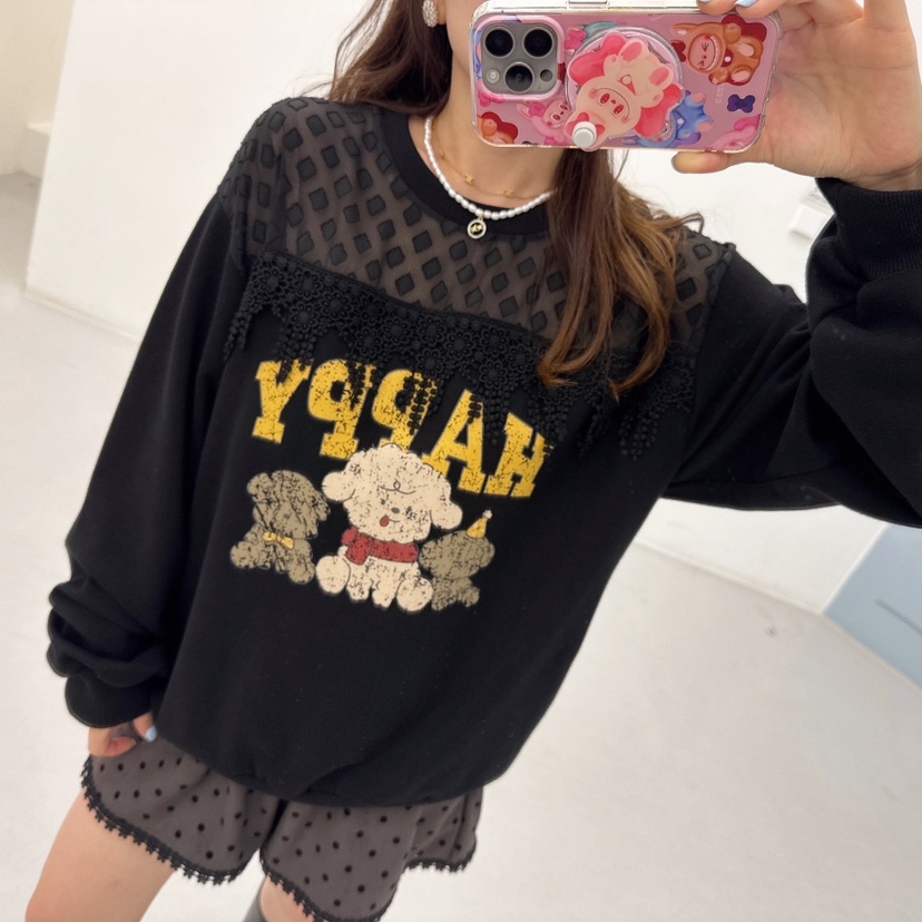 LOVABLE韓國直郵㊣女裝新品推薦休閑時尚熱賣真品25秋冬衛衣LOVABLE衛衣