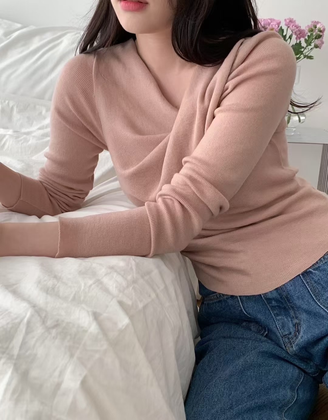 OUIR東大門㊣實拍女裝新品真品職業休閑時尚熱賣推薦針織衫OUIR針織衫圖色2
