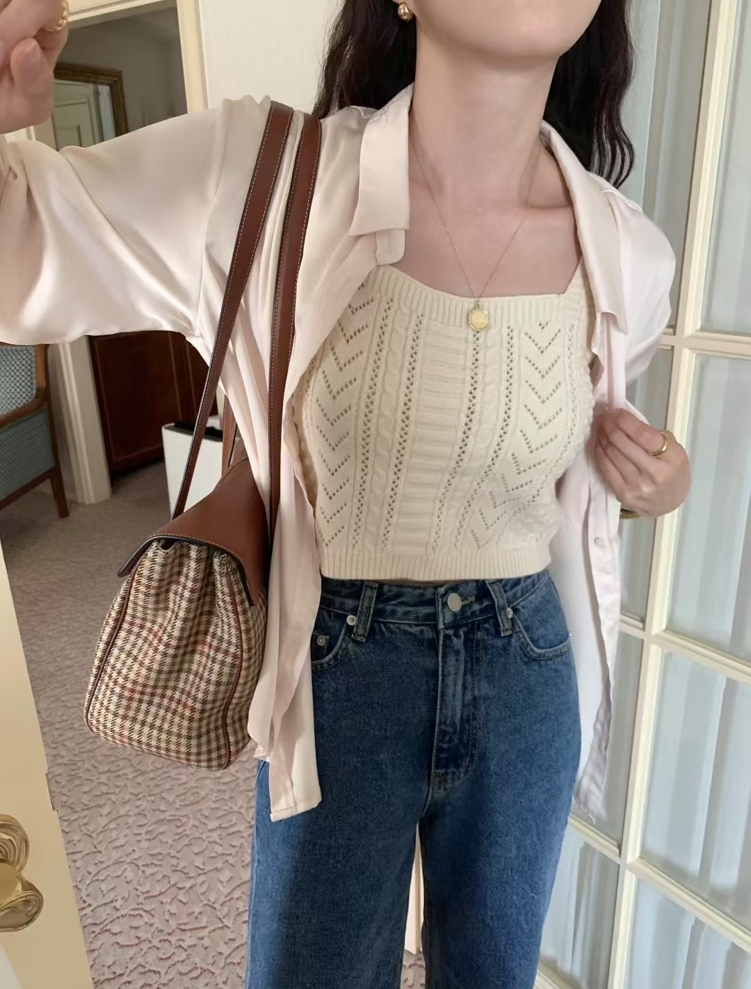 OUIR東大門㊣代購女士新品休閑真品推薦人氣時尚熱賣吊帶背心OUIR吊帶/背心圖色3