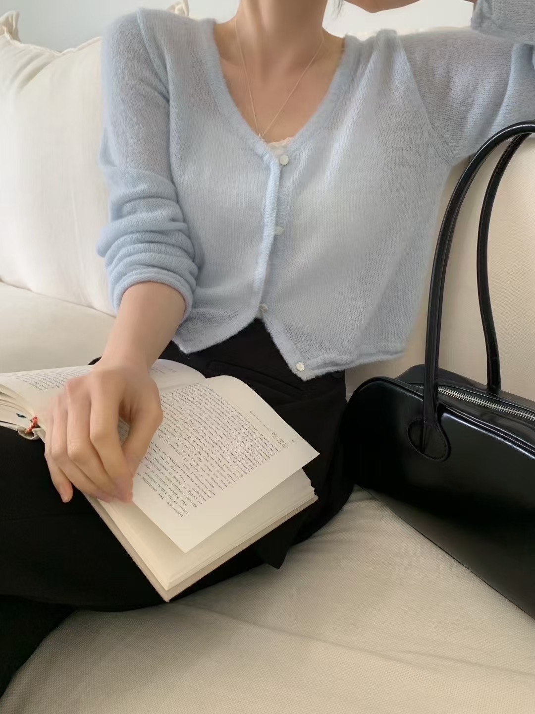 OUIR東大門㊣實拍女裝新品人氣休閑真品25秋冬推薦時尚針織衫OUIR針織衫圖色2
