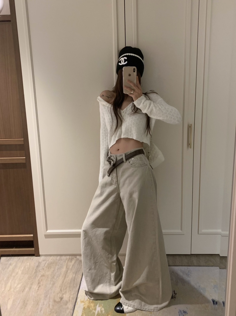 VIRKIN韓國直郵㊣女士新款推薦真品人氣休閑時尚牛仔褲口袋VIRKIN牛仔褲