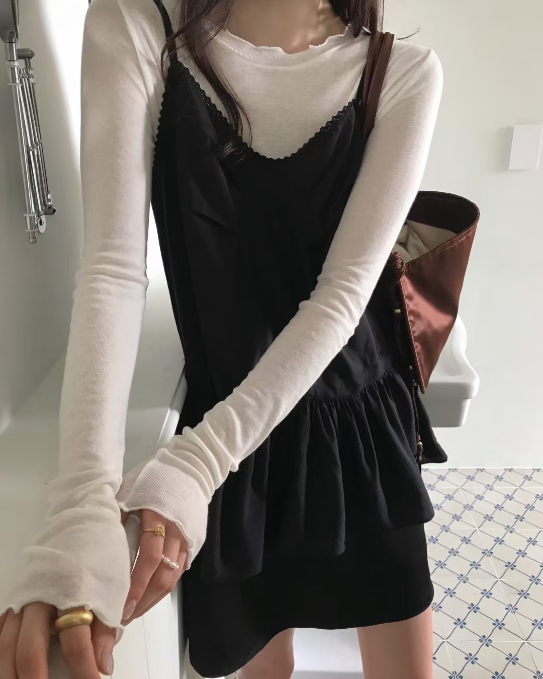 OUIR韓國直郵㊣女士新款熱賣時尚真品25秋冬職業推薦連衣裙OUIR連衣裙