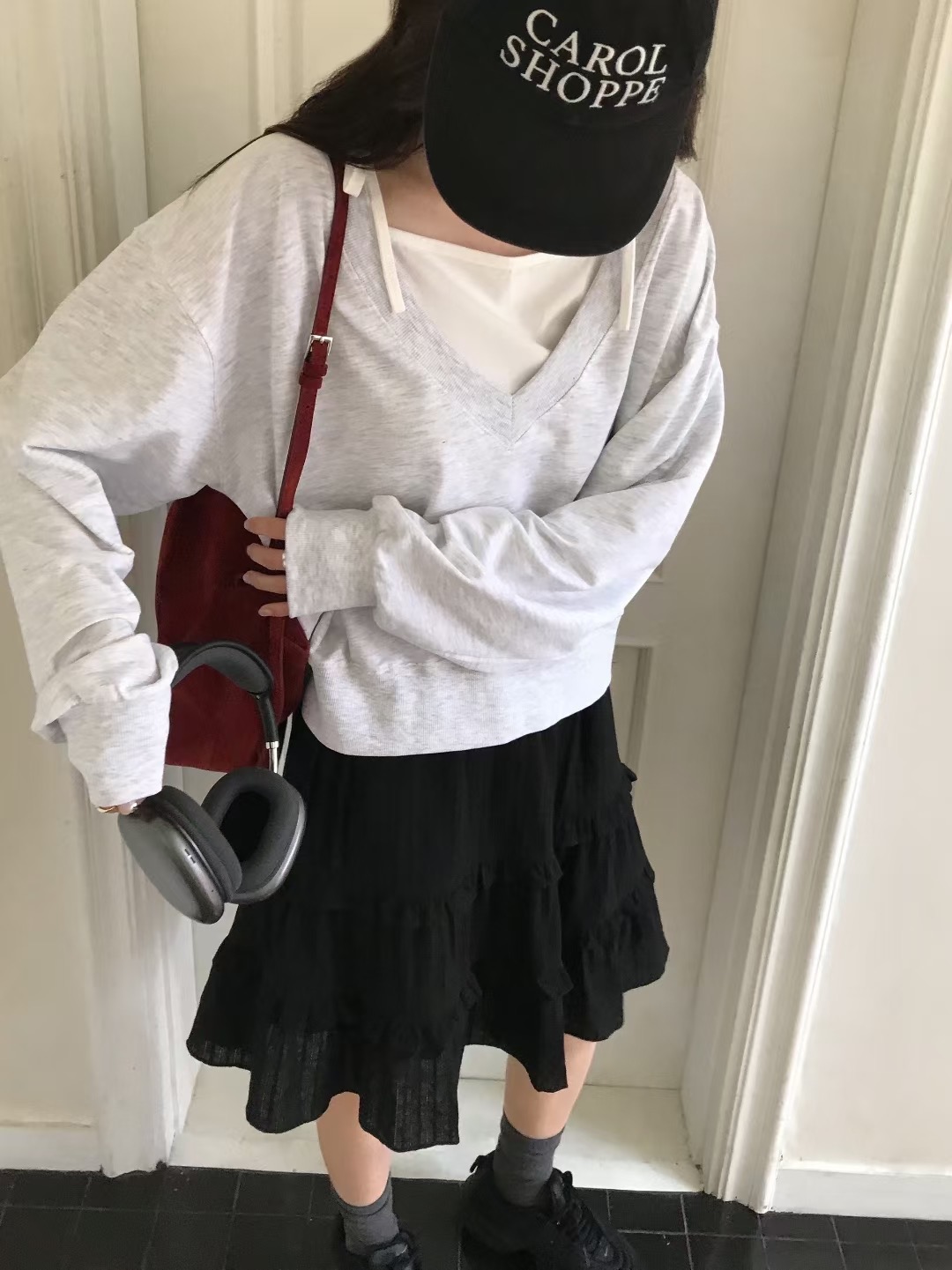 OUIR東大門㊣直郵女士新款職業真品人氣推薦休閑時尚長袖T恤OUIR長袖T恤圖色3