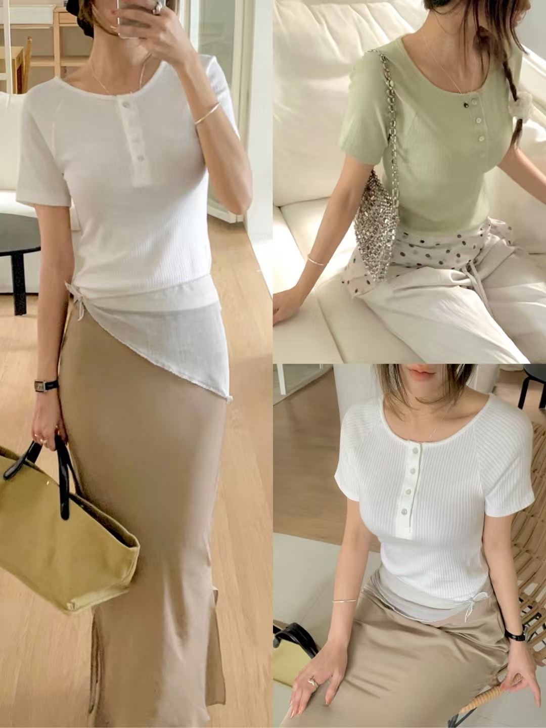 VANILLA-바닐라-T東大門㊣實拍女士新品休閑人氣職業熱賣T恤VANILLAT恤